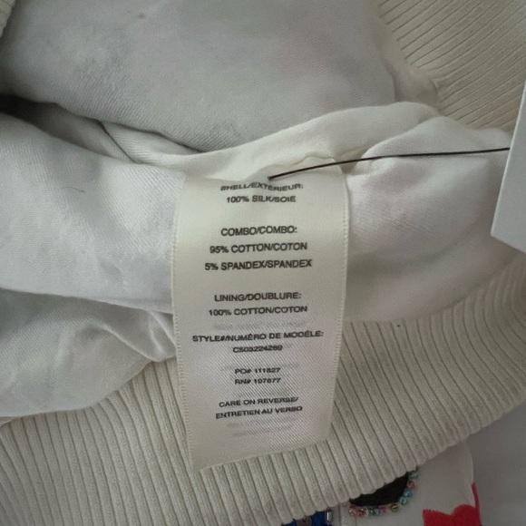 Alice + Olivia Silk Floral Print Evening Jacket - Picture 4 of 5